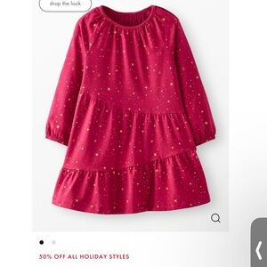 Hanna Andersson Pink Starry Kids Dress